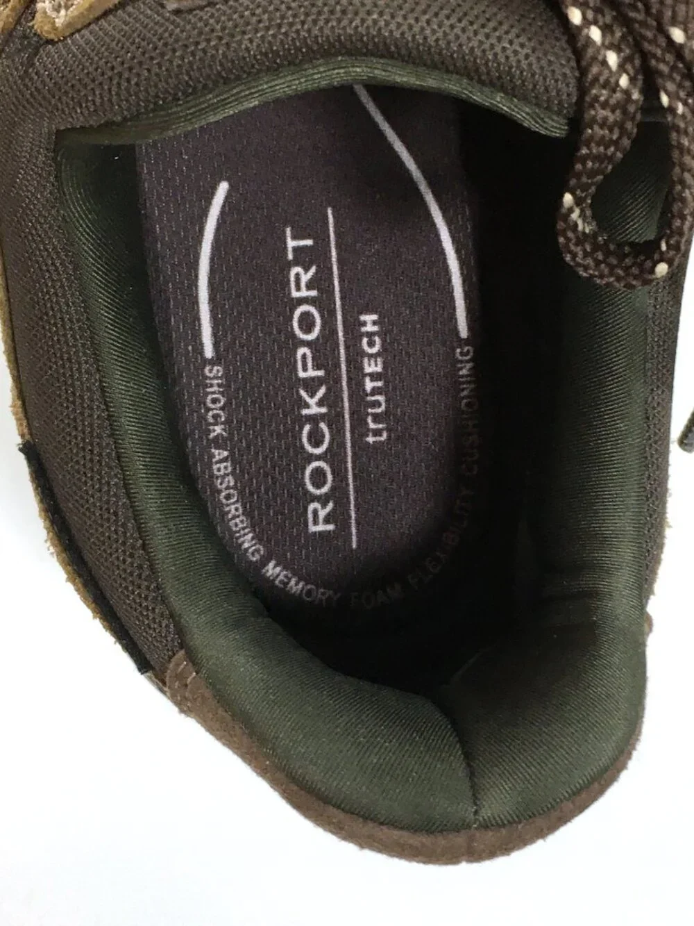 Rockport Rhett Lace Up Sneakers Mens Size 10 W Wide Brown Step In